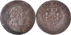 World Coins - Coin, France, DOMBES, Gaston d'Orléans, Denier Tournois, 1652, Trévoux