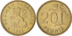 World Coins - Coin, Finland, 20 Pennia, 1981