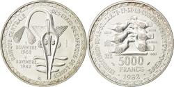 World Coins - Coin, West African States, 5000 Francs, 1982, , Silver, KM:E13