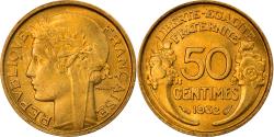 World Coins - Coin, France, Morlon, 50 Centimes, 1932, 9 and 2 opened,
