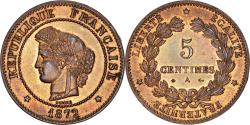 World Coins - Coin, France, Cérès, 5 Centimes, 1872, Paris, , Bronze, KM:821.1