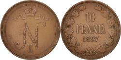 World Coins - Coin, Finland, Nicholas II, 10 Pennia, 1897, , Copper, KM:14