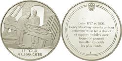 World Coins - France, Medal, Le tour à charioter, Sciences & Technologies, , Silver