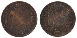 World Coins - Coin, France, Napoleon III, Napoléon III, 2 Centimes, 1855, Strasbourg