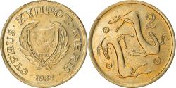 World Coins - Coin, Cyprus, 2 Cents, 1988, , Nickel-brass, KM:54.2