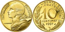 World Coins - Coin, France, Marianne, 10 Centimes, 1997, Paris, Proof,