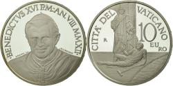 World Coins - VATICAN CITY, 10 Euro, Journée de la Maladie, 2012, Proof, , Silver
