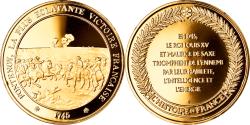 World Coins - France, Medal, Louis XV, Victoire de Fontenoy, History, , Vermeil