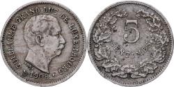 World Coins - Luxembourg, William IV, 5 Centimes, 1908, Copper-nickel, , KM:26