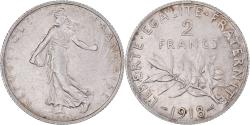 World Coins - Coin, France, Semeuse, 2 Francs, 1918, Paris, , Silver, KM:845.1