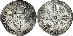 World Coins - Coin, France, Henri II, Douzain aux croissants, 1550, Rennes, , Billon