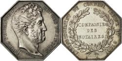 World Coins - France, Token, Louis XVIII, Compagnie des Notaires de Corbeil, Peuvrier
