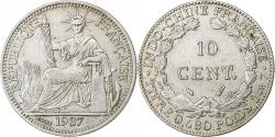 World Coins - French Indo-China, 10 Cents, 1937, Paris, Silver, , KM:16.2
