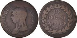 World Coins - Coin, France, Dupré, Decime, AN 5, Paris, , Bronze, KM:644.1