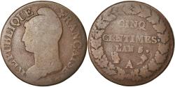 World Coins - Coin, France, Dupré, 5 Centimes, AN 5, Paris, , Bronze, KM:640.1