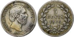 World Coins - Netherlands, William III, 5 Cents, 1855, Silver, , KM:91