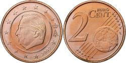 World Coins - Belgium, Albert II, 2 Centimes, 2007, Brussels, Copper Plated Steel,