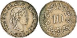 World Coins - Coin, Switzerland, 10 Rappen, 1943, Bern, , Copper-nickel, KM:27