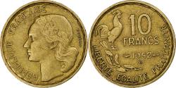 World Coins - France, 10 Francs, Guiraud, 1952, Beaumont - Le Roger, Cupro-Aluminium