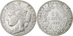 World Coins - France, 50 Centimes, Cérès, 1887, Paris, Silver, , KM:834.1