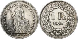World Coins - Switzerland, Franc, 1937, Bern, Silver, , KM:24