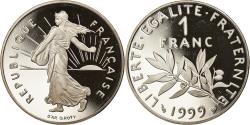 World Coins - Coin, France, Semeuse, Franc, 1999, Paris, Proof, , Nickel, KM:925.1