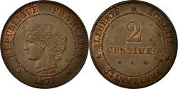 World Coins - Coin, France, Cérès, 2 Centimes, 1877, Paris, , Bronze, Gadoury:105