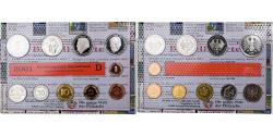 World Coins - Germany, 1 pfennig to 5 mark, 2001, Munich,
