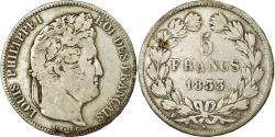 World Coins - Coin, France, Louis-Philippe, 5 Francs, 1833, Lille, , Silver