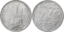 World Coins - VATICAN CITY, Paul VI, 50 Lire, 1966, Acier inoxydable, , KM:89