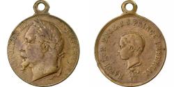 World Coins - France, Medal, Napoléon III, Le Prince Impérial, Brass,