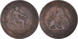 World Coins - Coin, Spain, 2 Centimos, 1870