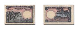 World Coins - Banknote, Belgian Congo, 10 Francs, 1952, 1952-03-14, AU(55-58)