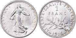 World Coins - Coin, France, Semeuse, Franc, 1916, Paris, , Silver, KM:844.1