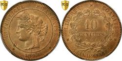 World Coins - Coin, France, Cérès, 10 Centimes, 1898, Paris, PCGS, MS64RB, Bronze, KM:815.1