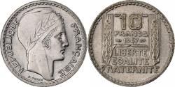 World Coins - France, 10 Francs, Turin, 1947, Paris, Rameaux courts, Copper-nickel,
