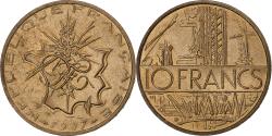 World Coins - France, 10 Francs, Mathieu, 1987, Pessac, Tranche A, Cupro-aluminium-nickel