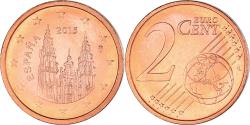 World Coins - Spain, 2 Euro Cent, 2015, Madrid, , Copper Plated Steel, KM:1145
