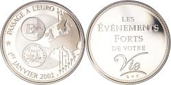 World Coins - France, Medal, Passage à l'Euro, 2002, Politics, , Copper-nickel
