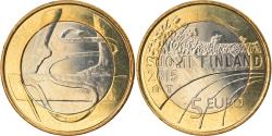 World Coins - Finland, 5 Euro, La gymnastique, 2015, , Bi-Metallic