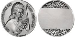 World Coins - France, Medal, The Fifth Republic, Politics, Society, War, , Silvered