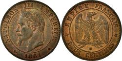 World Coins - Coin, France, Napoleon III, Napoléon III, 2 Centimes, 1861, Strasbourg