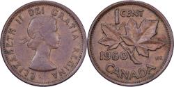World Coins - Canada, Elizabeth II, Cent, 1960, Royal Canadian Mint, Bronze, , KM:49