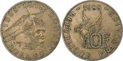 World Coins - France, Roland Garros, 10 Francs, 1988, Paris, Tranche A,