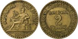 World Coins - France, 2 Francs, Chambre de commerce, 1920, Paris, Cupro-Aluminium,