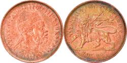 World Coins - Coin, Ethiopia, Menelik II, 1/32 Birr, 1889, , Copper Or Brass, KM:11