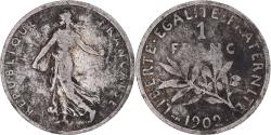 World Coins - France, Semeuse, Franc, 1902, Paris, , Silver, KM:844.1, Gadoury:467