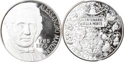 World Coins - Italy, Medal, Centenary of Alessandro Manzoni's death, 1973, , Silver