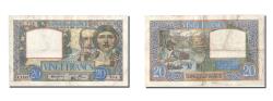 World Coins - Banknote, France, 20 Francs, 20 F 1939-1942 ''Science et Travail'', 1940