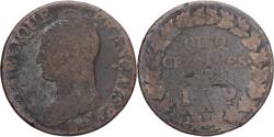 World Coins - Coin, France, Dupré, 5 Centimes, Paris, , Copper, Gadoury:126/126a